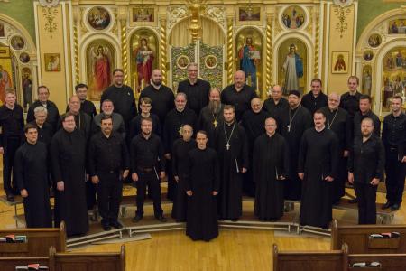 The Men’s Chorale, with Cathedral Choir members and alumni and friends of the Seminary (photo: Jim Varian)