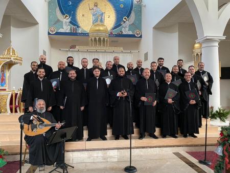 The Coptic Orthodox choir was one of eight groups that performed.